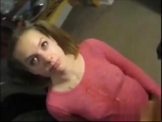 hot tall white girl gets pinned down a black guy
